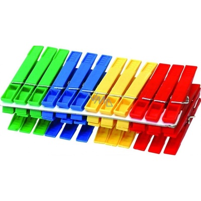 Clanax barevné plastové kolíčky na prádlo 36 ks – Hledejceny.cz