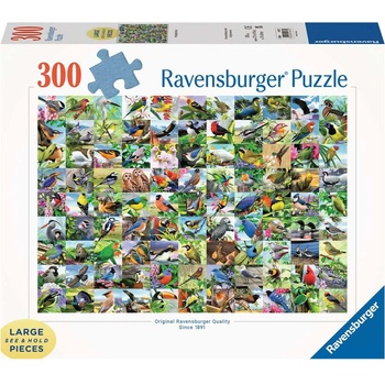 Ravensburger Пъзел Ravensburger от 300 XXL части - 99 страхотни птици (16937)