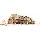 Ugears 3D puzzle Lokomotiva V-Express s vagónem 538 ks