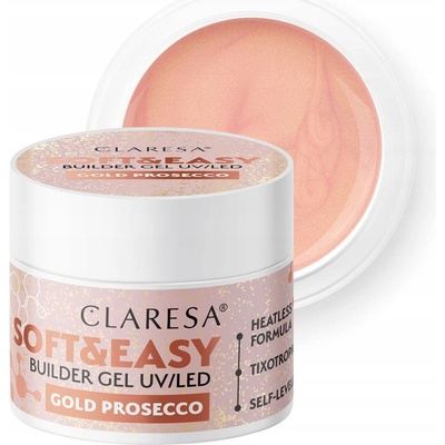 Claresa Soft Easy stavební gel s tixotropií gold prosecco 90 g