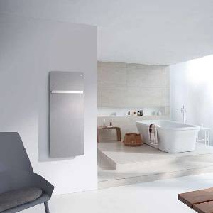 Zehnder Vitalo Bar - Баня радиатор 125x40 см, прав, централно свързване 5 см, бял лак VIP-125-040 (VIP-125-040)