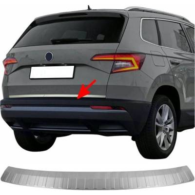 Nerez brúsený kryt hornej hrany zadného nárazníka Omtec Škoda Karoq 2017-2022 ne Facelift