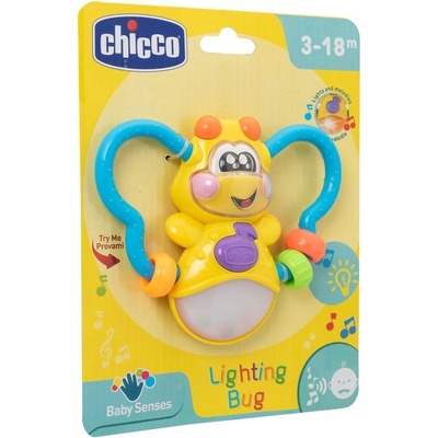 Chicco elektronické svítící brouček žlutá