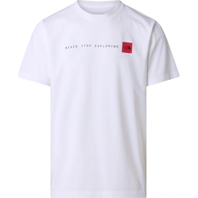 The North Face M Never Stop Exploring Regular Short Sleeve Tee-Graphic biele