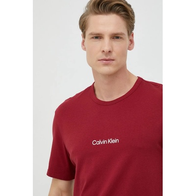 Calvin Klein Underwear Горнище на пижама с къси ръкави Calvin Klein Underwear в червено с принт (000NM2170E.9BYY)