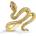 Thomas Sabo Пръстен Thomas Sabo Snake Tempting Romance 18k златно покритие EU54 (TR2483-427-39-54)