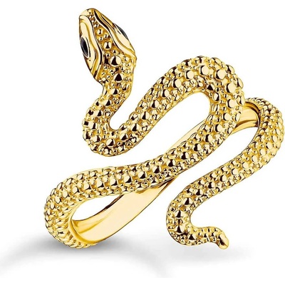 Thomas Sabo Пръстен Thomas Sabo Snake Tempting Romance 18k златно покритие EU54 (TR2483-427-39-54)