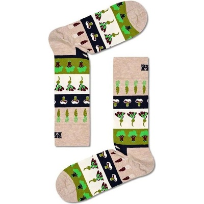Happy Socks ponožky Veggie Stripe béžová