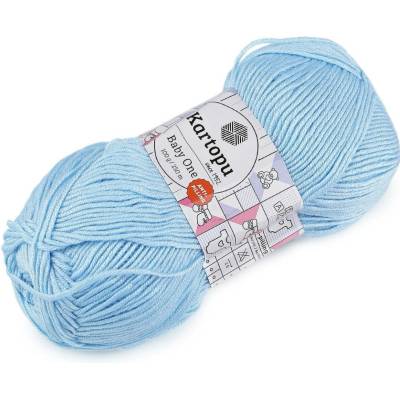 Pletací příze Baby One 100 g, střední, 9 (544) modrá světlá