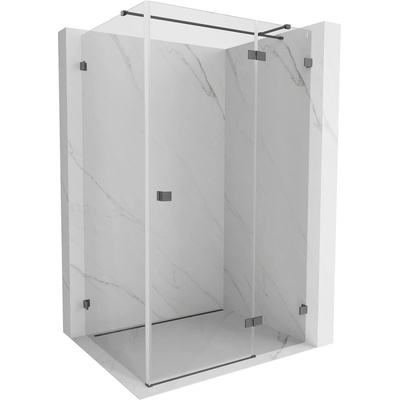 Mexen Lunar T душ кабина отваряема дясна 125 x 80 см, прозрачна, четкано (834T-125-080-66-00-P)
