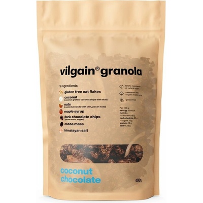 Vilgain Granola kokos a čokoláda 400 g