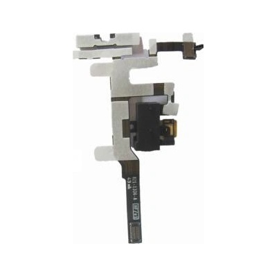 Flex kabel + audio konektor iPhone 4G čierny