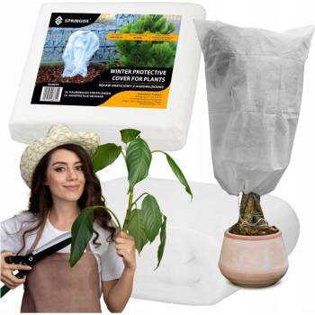 SPRINGOS Návlek na stromy 160cm x 100 cm, netkaná agrotextília, zosilnený, biely AG0010
