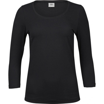TeeJays Tričko Interlock TJ 590 dlouhý rukáv dámské COT-18059000202 Černá
