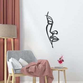 Decono Метална Декорация Арт Женско Лице