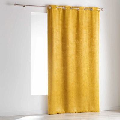 Douceur d'intérieur Zatemňovací závěs 140 x 240 cm OPACIA, žlutá barva