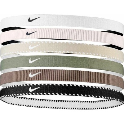 Nike Flex Classic Headbands 6PK white/LIGHT ARMY/black Mix 26/27