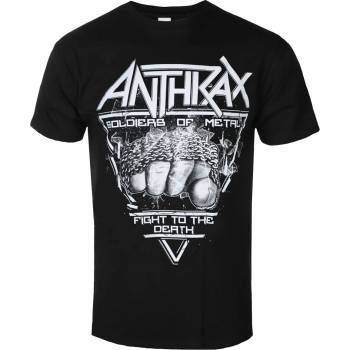 ROCK OFF мъжка тениска Anthrax - Soldier Of Metal - ЧЕРЕН - ROCK OFF - ANTHTEE15MB