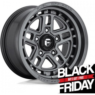 FUEL D668 NITRO 9x17 5x127 ET-12 matte gunmetal