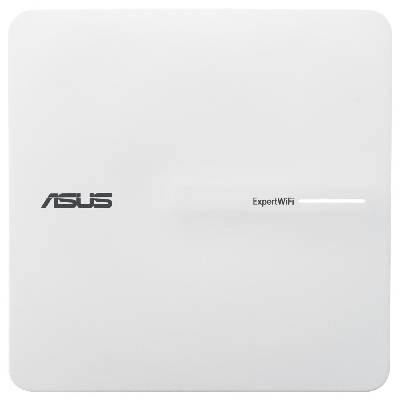 Точка за достъп Asus ExpertWiFi EBA63, 3000Mbps, 2.4 GHz(574Mbps)/ 5 GHz(2402Mbps), Wireless AX, 1x 10/100/1000Mbps RJ45 PoE, 4x вътрешни антени (90IG0880-MO3C00)