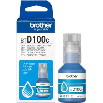Image 1 of Brother Оригинално мастило Brother BT-D100C Ink Bottle, Синьо (BTD100C)