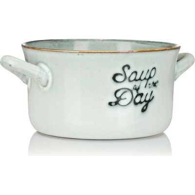 Siaki Collection Siaki Collection Kameninová miska na polévku Soup světle šedá 500 ml