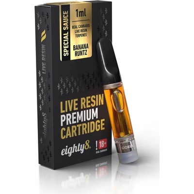 Eighty8 CBD Cartridge Banana Runtz živé živicové terpény 1 ml
