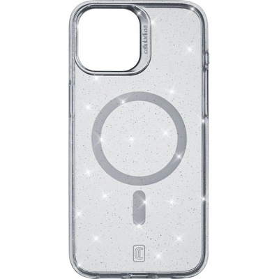 Cellularline Sparkle Mag trblietavý s podporou Magsafe Apple iPhone 15, číry