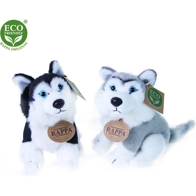 Rappa pes husky šedá 16 cm