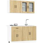 vidaXL Комплект кухненски шкафове от 4 части Kalmar, инженерно дърво (3314854)