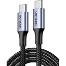 Ugreen 70428 USB-C / USB-C PD QC 3.0 5A 100W, 1,5m, sivý