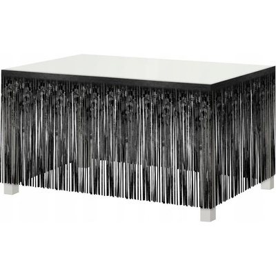 Godan Dekorácia na okraj stola Čierne strapce 80x300 cm