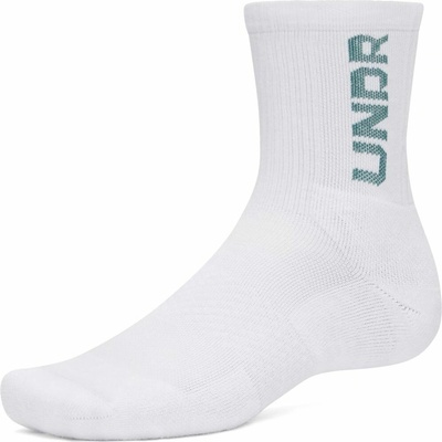 UNDER ARMOUR 3-Maker 3pk Mid-Crew-WHT