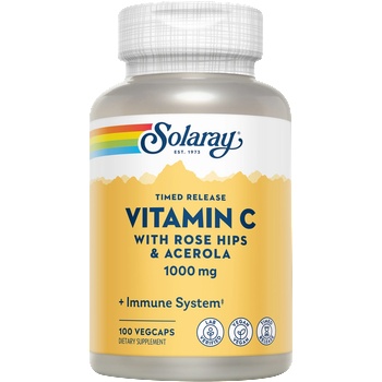 SOLARAY Vitamin C 1000mg Timed Release - 100 вег. капсули