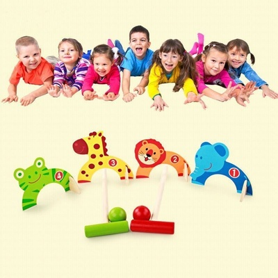 Dětská dřevěná hra kroket – Zbozi.Blesk.cz