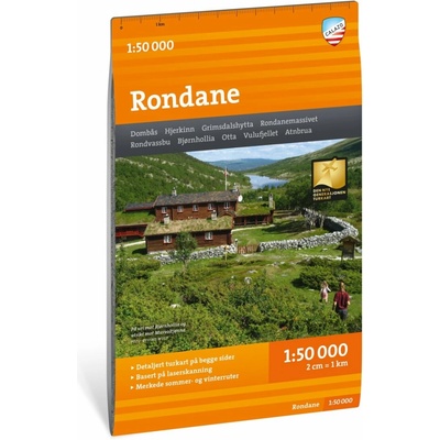Turkart Rondane 1:50 000 - turistická mapa