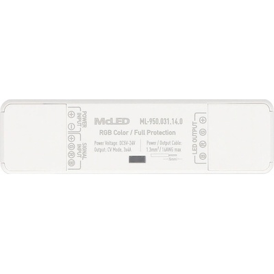 MCLED Zesilovač pro RGB pásky 3x4A 5-24VDC ML-950.031.14.0