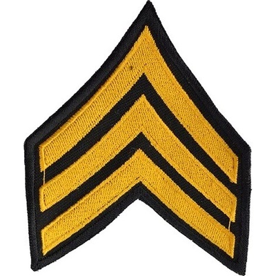 NAVYS Nášivka US hodnosť SERGANT - ZLATÁ
