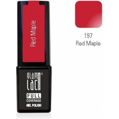 GlamLac Gel lak červený 197 Red Maple 6 ml