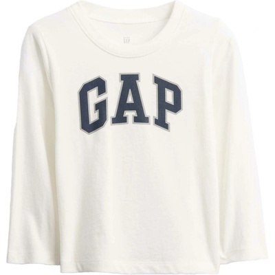 GAP V-FRCH LS Logo Tee bílá