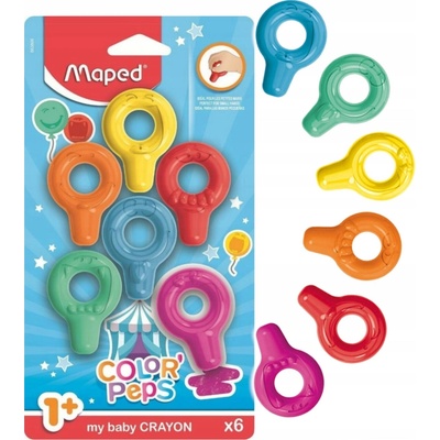 Maped Color Peps Voskovky Baby Crayons 6 ks