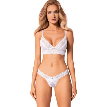 Image 1 of Obsessive Комплект секси дантелено бяло бельо obsessive heavenlly