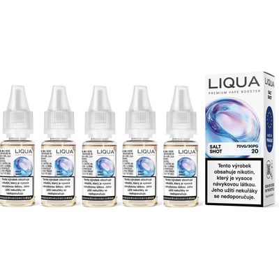 Liqua Nic Salt shot Booster PG30/VG70 5x10 ml 20 mg