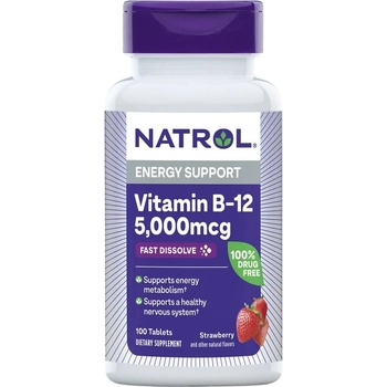 Natrol Vitamin B12 Fast Dissolve, 100 таблетки, Natrol (1335)