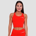 GymBeam Дамски спортен топ BEAT Tangerine L