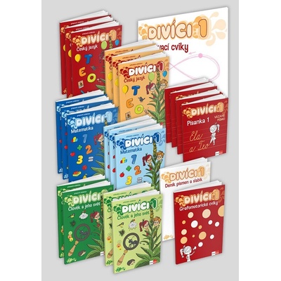 Divíci 1 - základní učitelský balíček - Český jazyk + Matematika + Člověk a jeho svět