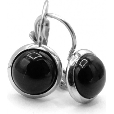 Steel Jewelry náušnice visací černé z chirurgické oceli NS220148