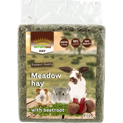 Nature Land Seno Hay s červenou repou 0,65 kg​