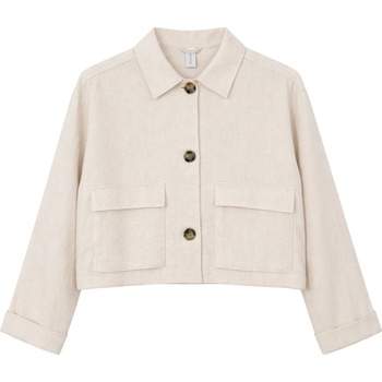 Mazine Дамско ежедневно яке Mazine Women's Short Linen Jacket Casual jacket - Moon (103-2946-0312)