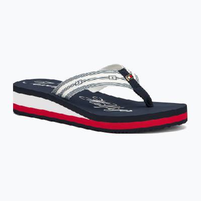 Дамски джапанки Tommy Hilfiger Im Th Signature Beach Sandal rwb